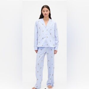 GAP x Disney Light Blue Pajama Bottoms with Fun Mickey Mouse Print
